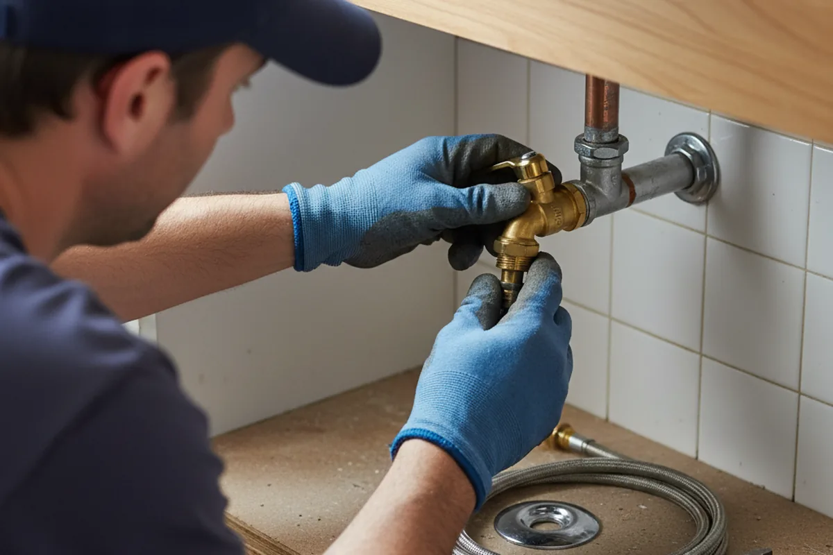 Shutoff valve and fitting work during Faucet and Fixture Repair in Collierville